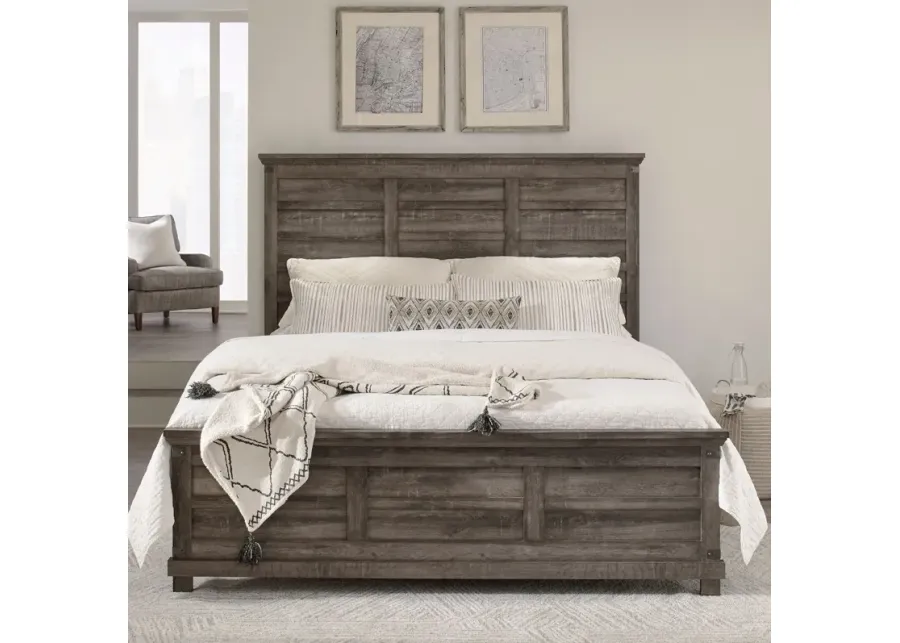 Liberty Furniture Lakeside Haven Brownstone Opt Queen Panel Bed-65