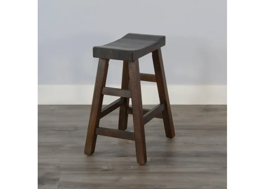 Sunny Designs Marina White Sand 24 Inch Saddle Seat Counter-Height Stool with Wooden Seat-18