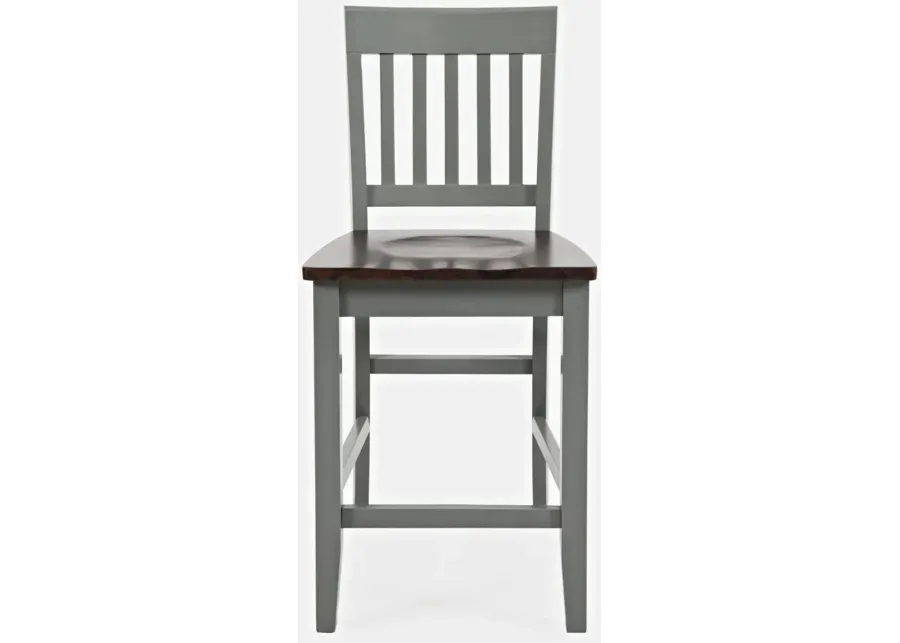 Jofran Decatur Lane Stool Grey/Autumn Brown-18 1 100245-jofran-decatur-lane-stool-grey-autumn-brown-18-1.webp