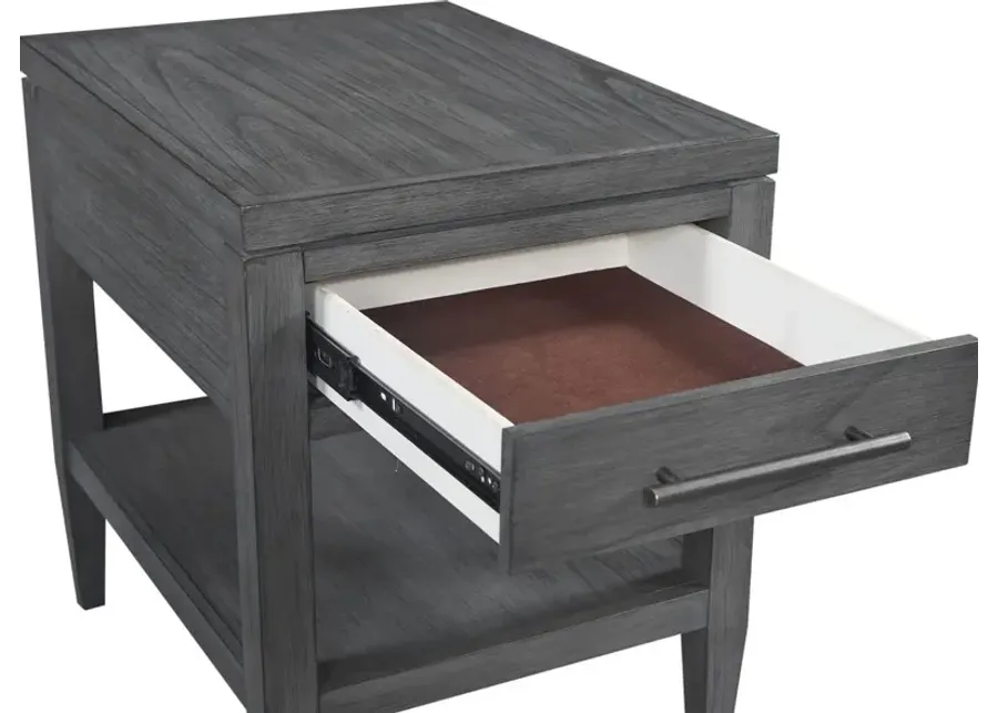 Aspenhome Preston Urbane Grey Chairside Table-18