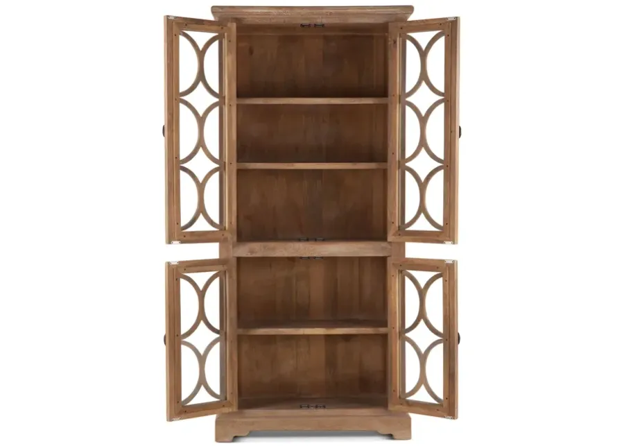 Home Trends Design San Rafael Mango Wood Accent Cabinet-38