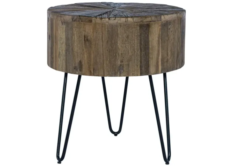 Liberty Furniture Canyon Railroad Brown Finish Accent Table-20