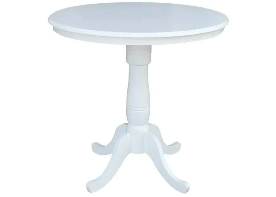 John Thomas Dining Essentials 36 Inch Round Table Top with 36 Inch Traditional Pedestal Base with Extension in Pure White-36 1 100496-john-thomas-dining-essentials-36-inch-round-table-top-with-36-inch-traditional-pedestal-base-with-extension-in-pure-white-36-1.webp