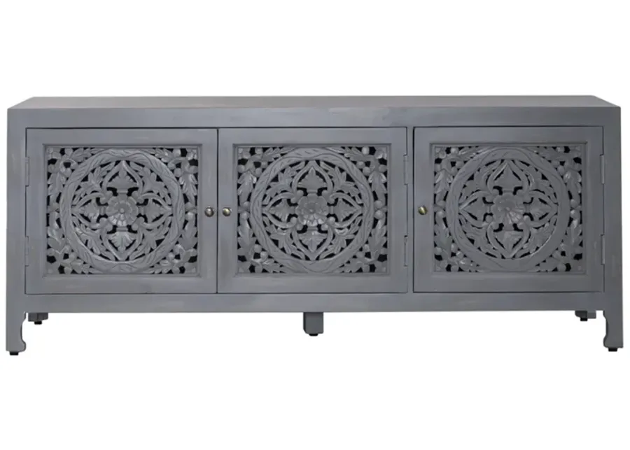Liberty Furniture Marisol Soft Wash Gray Accent TV Stand-65