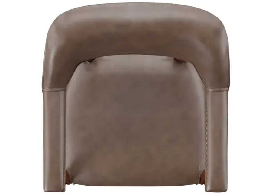 Steve Silver Tournament Arm Chair with Casters Brown-25