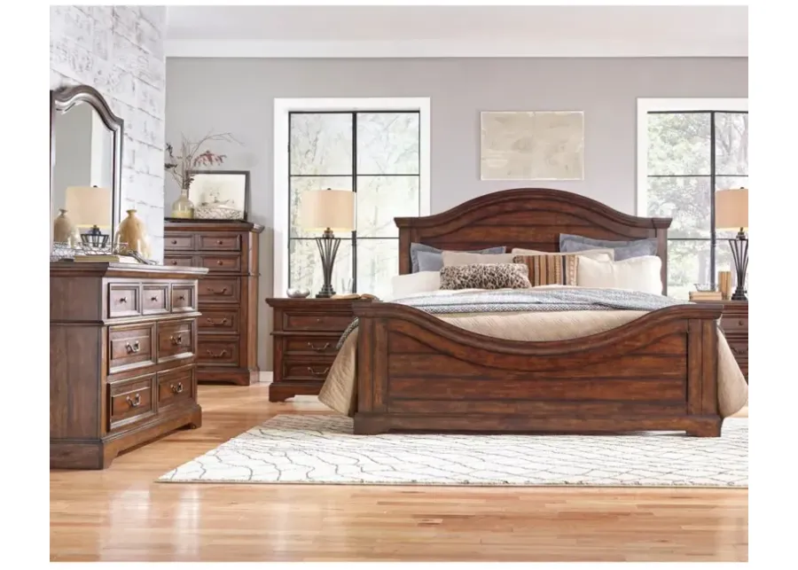 American Woodcrafters Tabacco Finish Stonebrook King Panel Headboard-83