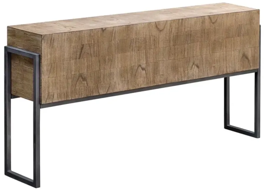 Uttermost Nevis Light Oatmeal Sofa Table-12