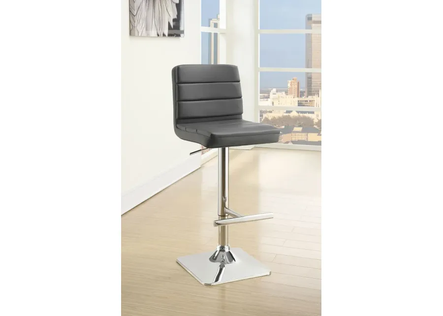 Coaster Bianca Upholstered Adjustable Bar Stool Grey-16.5