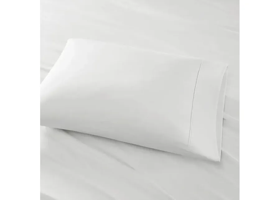 Olliix Madison Park King White 600 Thread Count 100% Pima Cotton Sateen Sheet Set