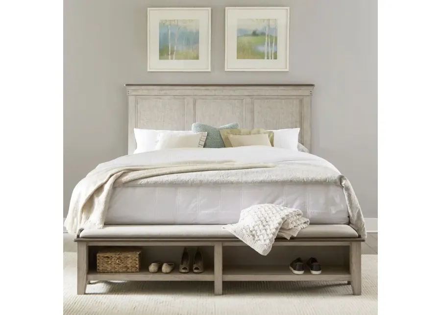 Liberty Furniture Ivy Hollow White Queen Storage Bed Set-66