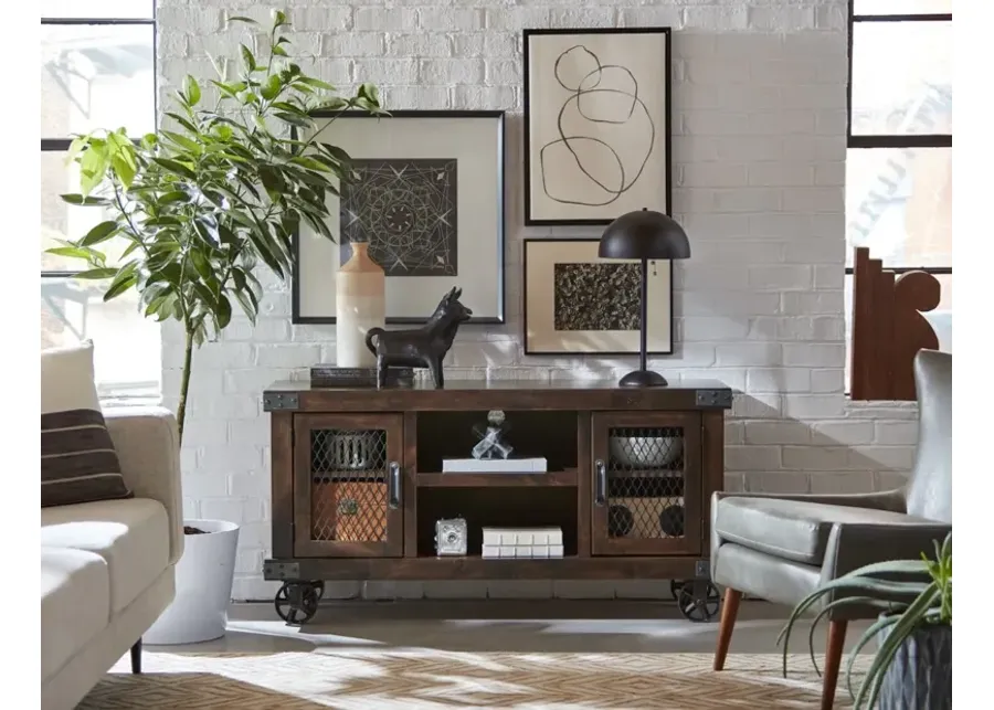 Aspenhome Industrial Tobacco 55 Inch TV Stand Console-55