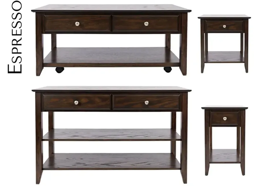 Jofran Espresso Sofa Table-48