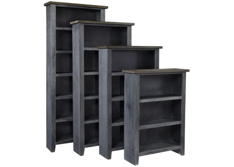 Aspenhome Eastport Drifted White 48 Inch Bookcase with 2 Fixed Shelves-35