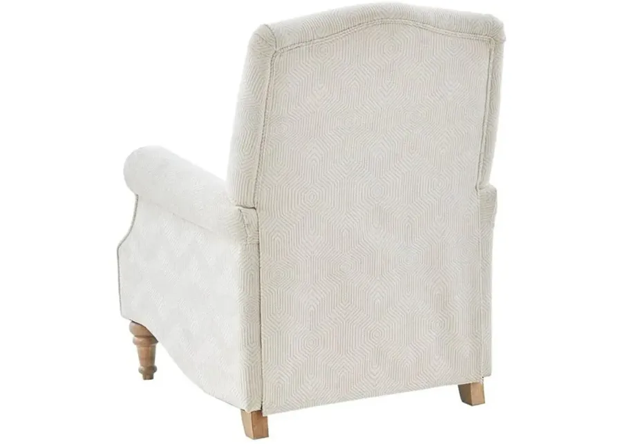 Olliix Madison Park Ivory Athena Push Back Recliner-32.25