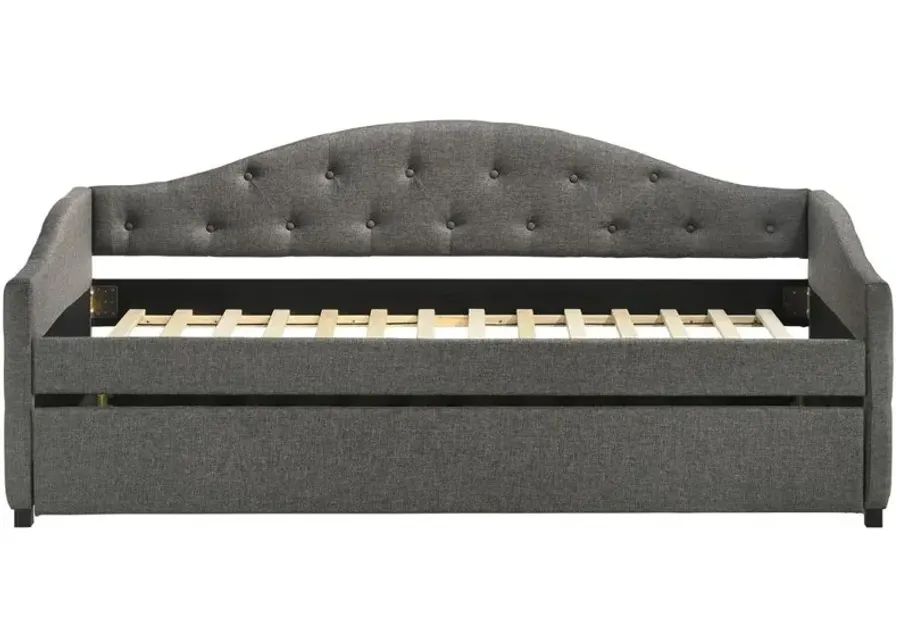 Coaster Sadie Upholstered Twin Daybed with Trundle Grey-82.75