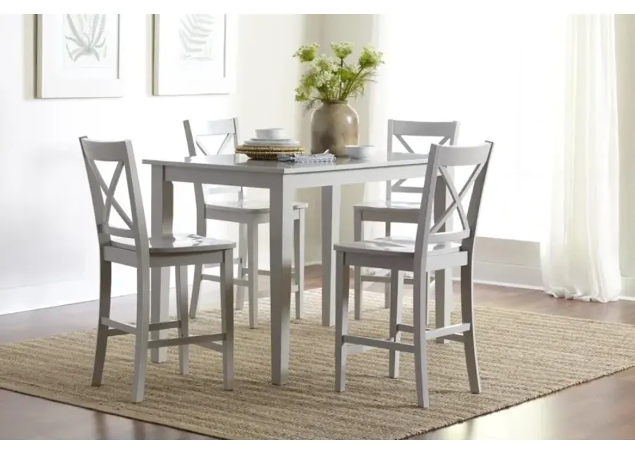 Jofran Simplicity X-Back Stool Dove-18