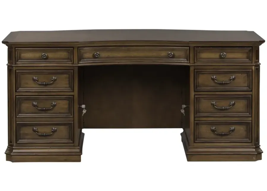Liberty Furniture Amelia Antique Toffee Junior Executive Desk-66