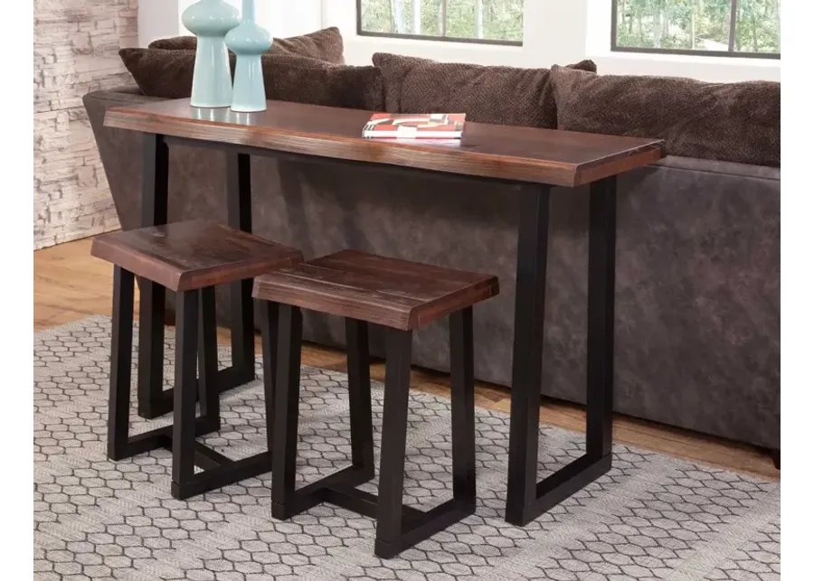 Steve Silver Jennings 24-Inch Backless Counter-Height Stool In Cherry & Ebony-18