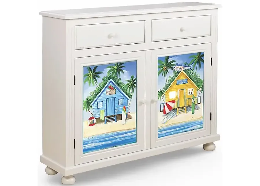 Madison Avenue Aruba White Cabinet with Optional Panel Inserts-14