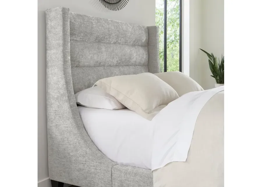 Parker House Jacob Collection King Headboard in Luxe Light Grey Color-84