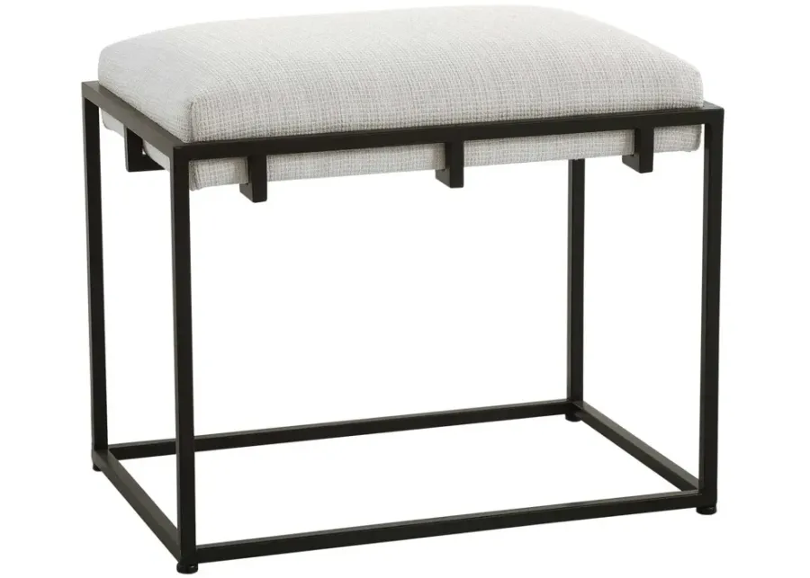 Uttermost Paradox Crisp White Small Bench-24