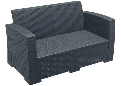 101867-compamia-monaco-resin-patio-loveseat-dark-gray-with-sunbrella-natural-cushion-1.webp