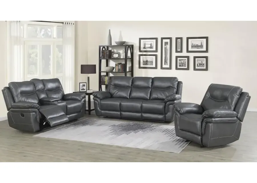 Steve Silver Sofa Loveseat & Chair in Steel Grey