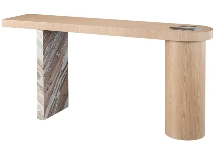 Universal Nomad Croydon Tech Oak Console Table-16