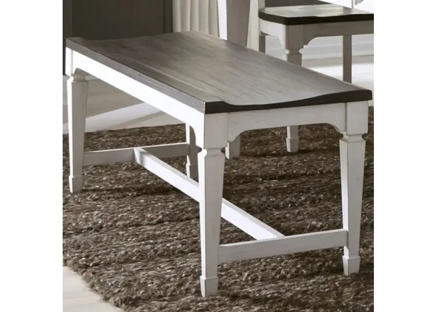 Liberty Furniture Allyson Park Wire Brushed White Dining Bench-52