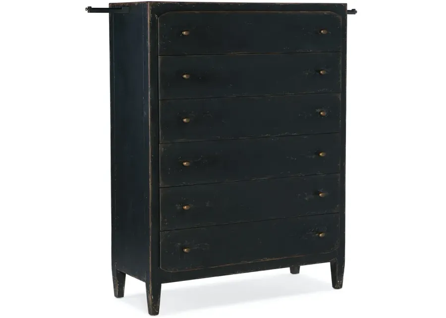 Hooker Furniture Ciao Bella 6-Drawer Chest Black-45