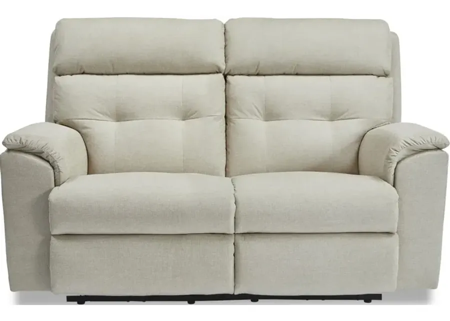 Flexsteel Mason Cashmere Power Reclining Loveseat with Power Headrests-66