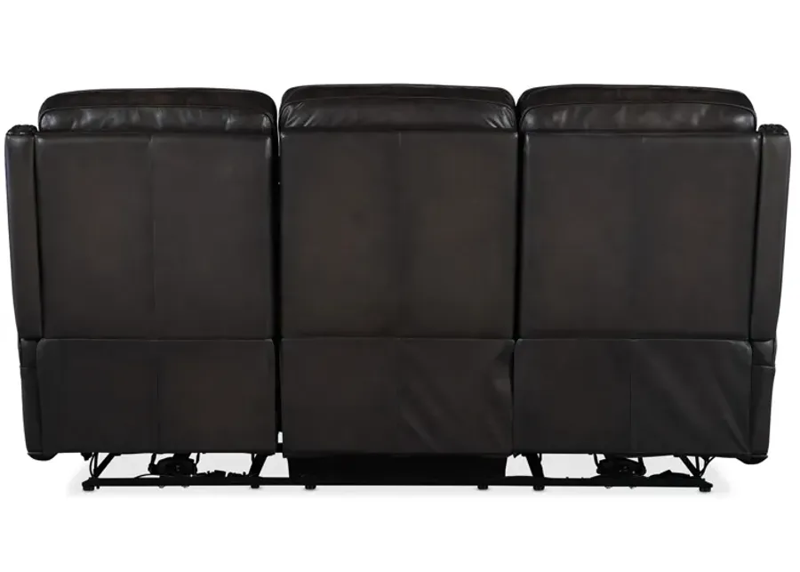Hooker Furniture Hamilton Sarzana Castle Leather Power Sofa with Power Headrest-79