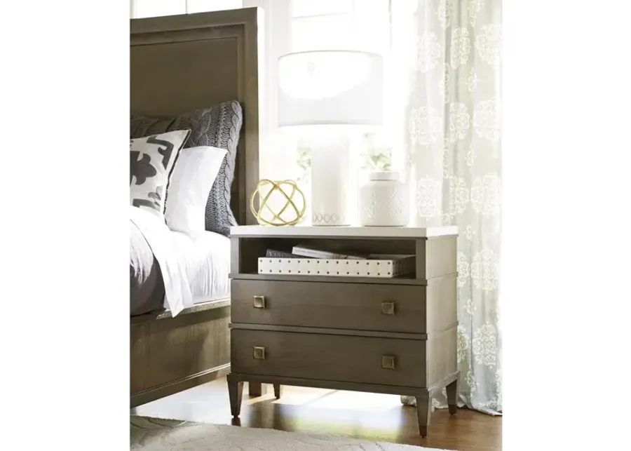 Universal Playlist Brown Eyed Girl 2-Drawer Nightstand-32