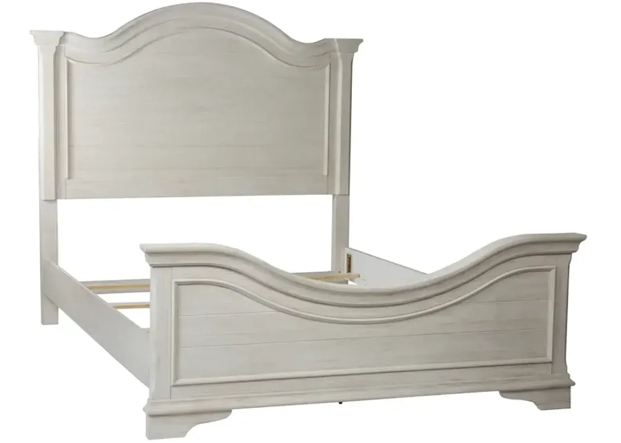 Liberty Furniture Bayside Antique White Queen Panel Bed-66