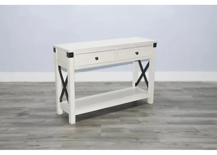 Sunny Designs Bayside Marble White Sofa Table-44