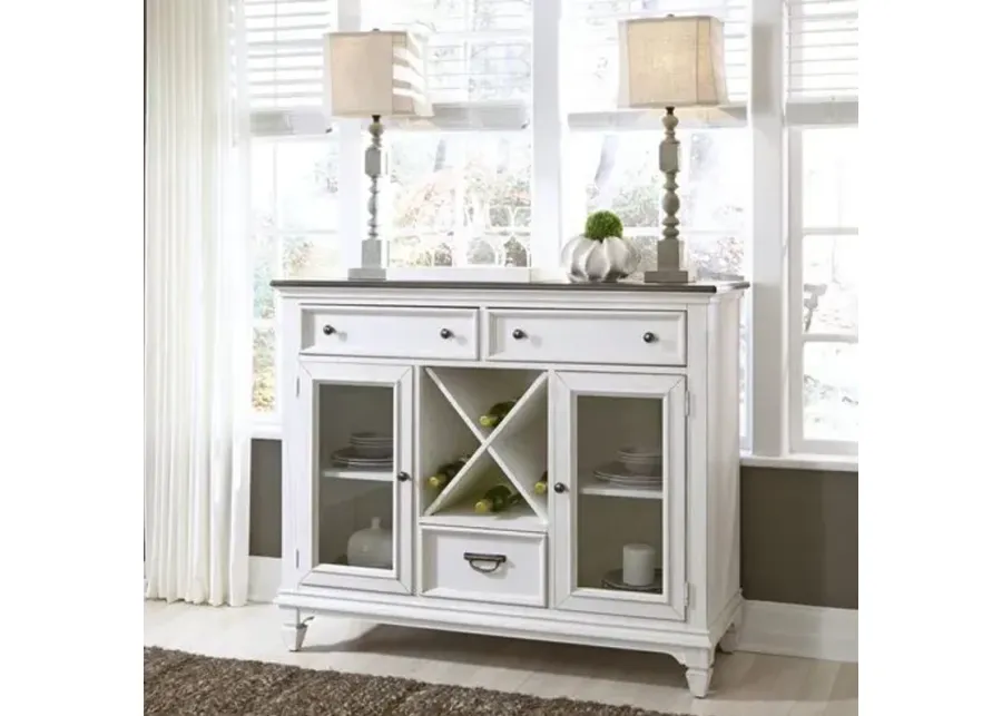 Liberty Furniture Allyson Park Wire Brushed White Cottage Buffet-54