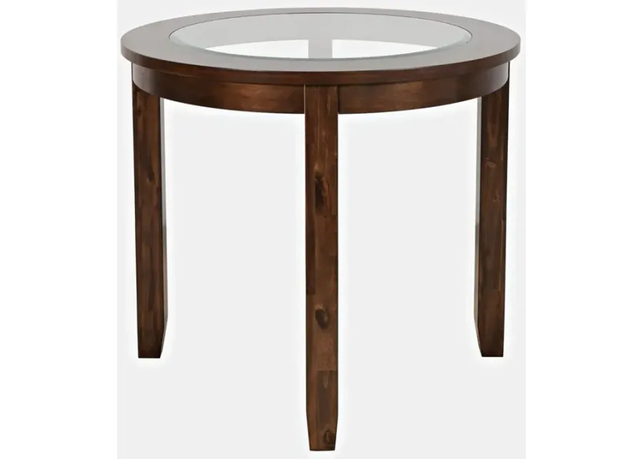 Jofran Urban Icon Round Counter-Height Table Merlot-42