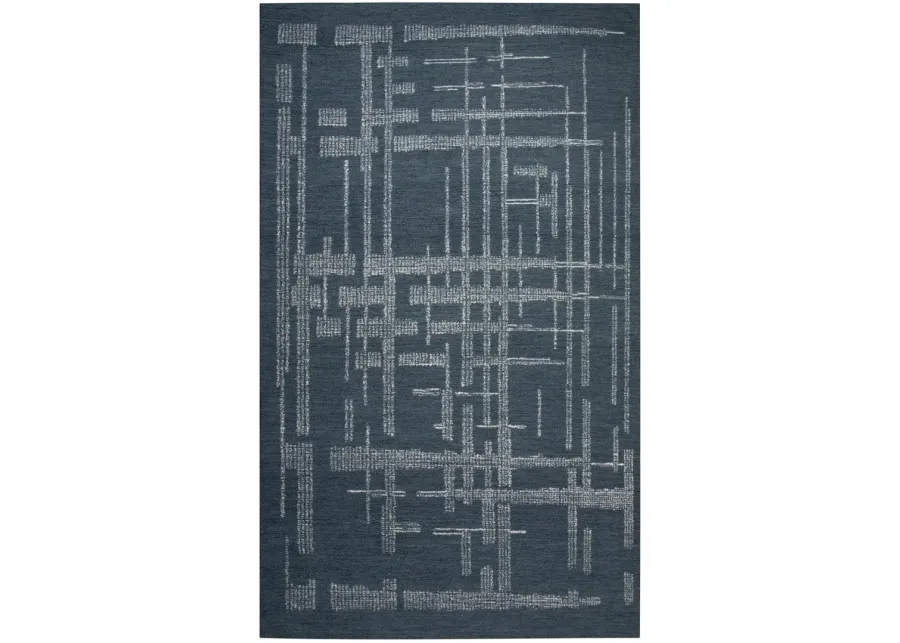 Montane 2 Spikes Blue Area Rug - 6 0  X 9 0 