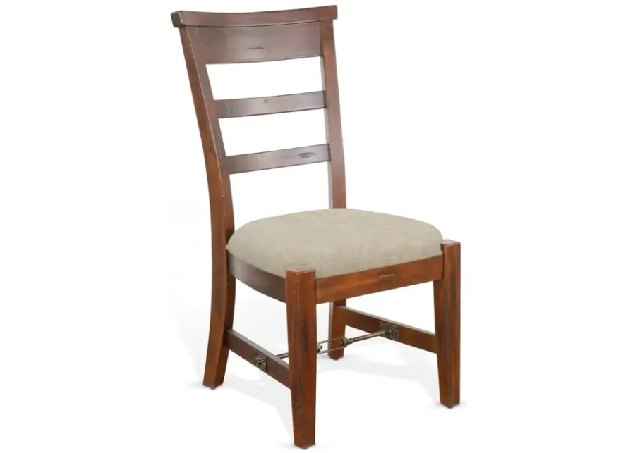 Sunny Designs Tuscany Vintage Mocha Side Dining Chair Cushioned Seat-20