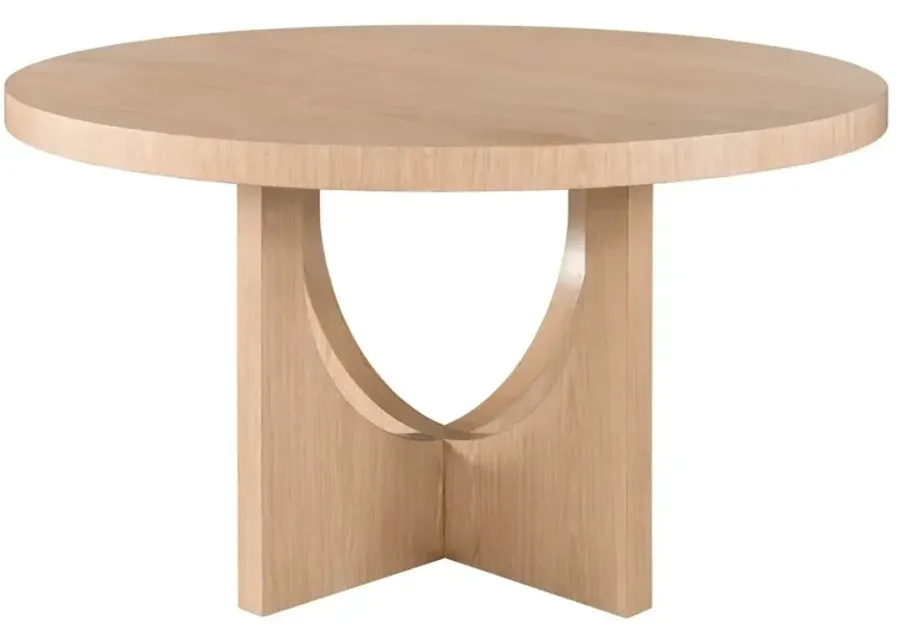 Universal Nomad Callon White Oak Round Dining Table-54