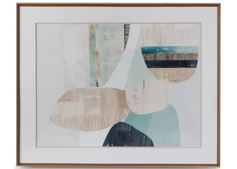 Mixed Celadon Framed Art
