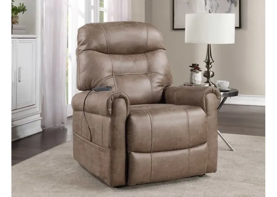 Steve Silver Ottawa Camel Power Lift Chair With Heat & Massage-33.5