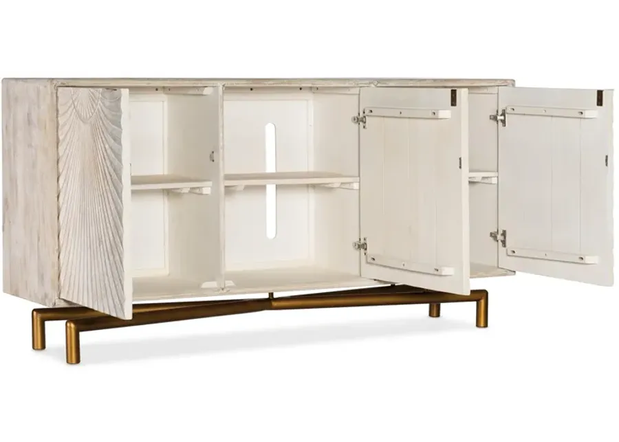 Hooker Furniture Neutral Rustic Light Wood TV Entertainment Console-69