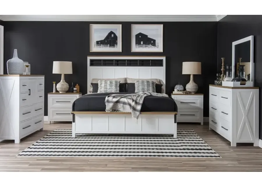 Legacy Classic Complete Two-Tone Panel Bed King Franklin-91