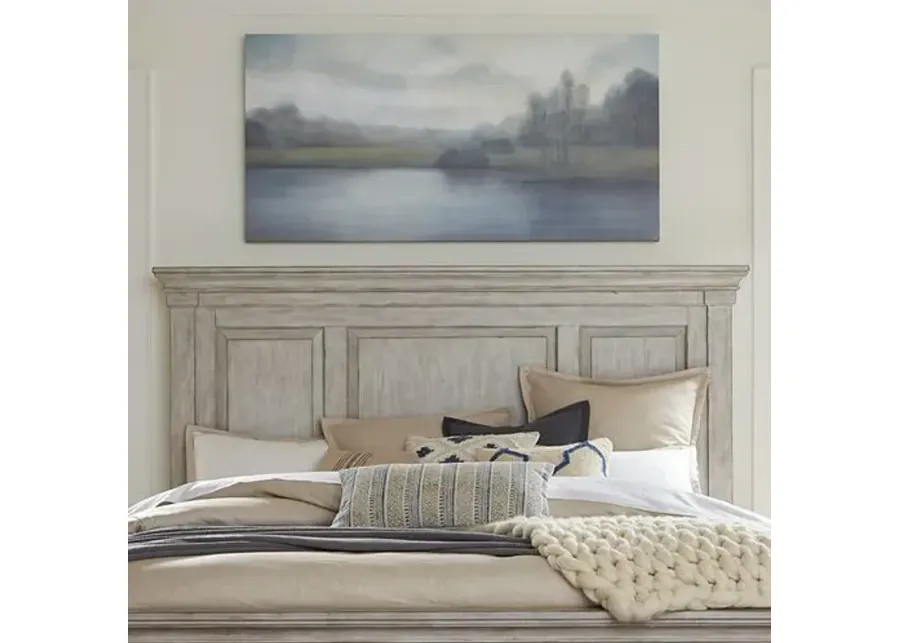 Liberty Furniture Heartland Antique White King Panel Headboard Only-84.5