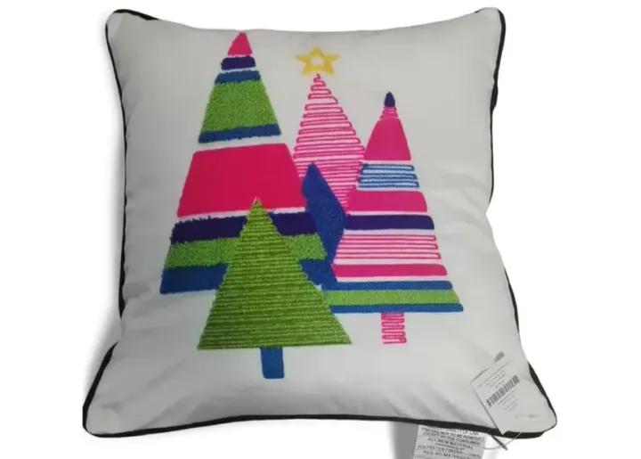 16  Tree With Strips Pillow