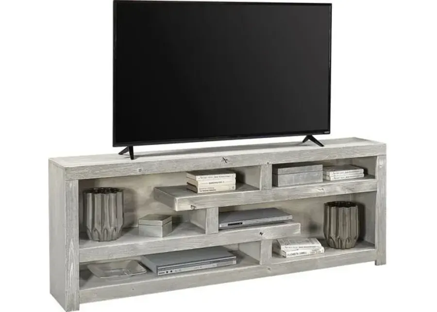 Aspenhome Avery Loft Limestone 72 Inch Open Display/Tv Stand Console-72