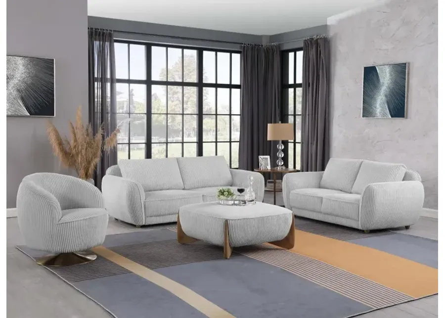 Chintaly Charleston Grey Modern Oversized Ottoman with Wooden Legs-37