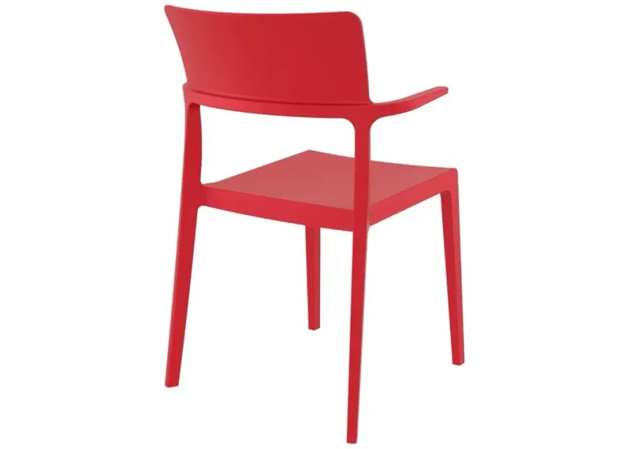 Compamia Plus Arm Patio Chair Red