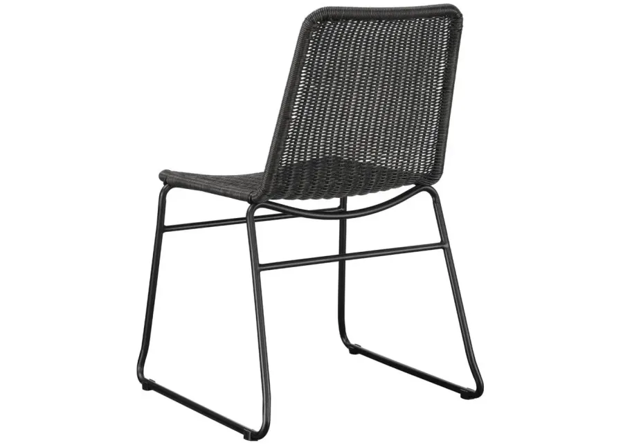 Coaster Dacy Faux Rattan Metal Dining Side Chair Brown-21.5